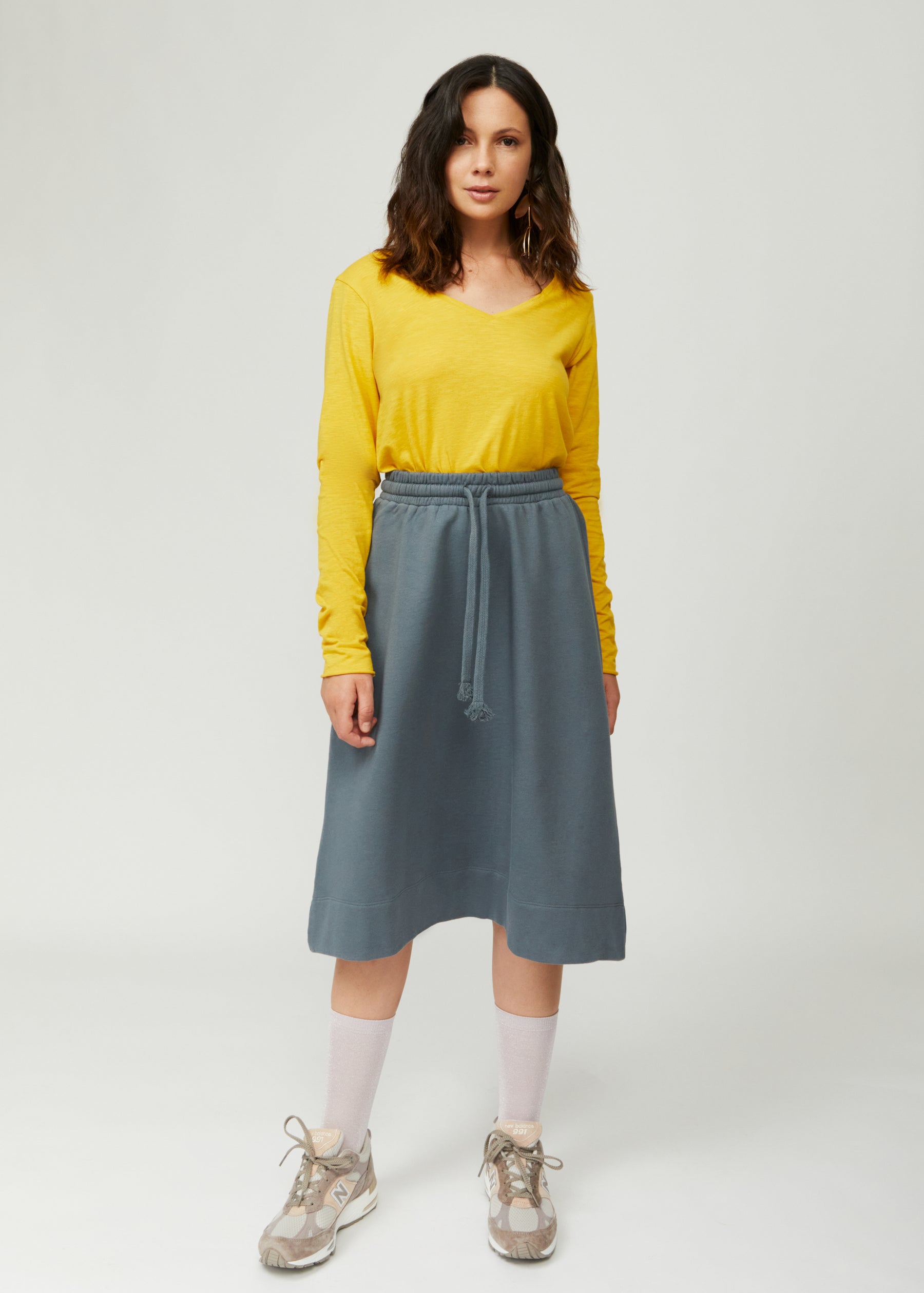 Esterella V Neck T-Shirt L/S Single Jersey TEST
