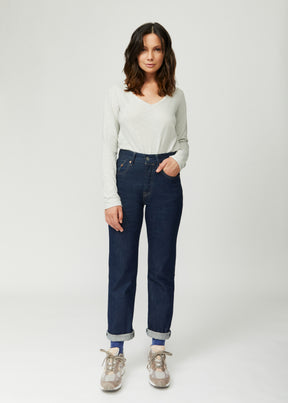 Esterella V Neck T-Shirt L/S Single Jersey TEST