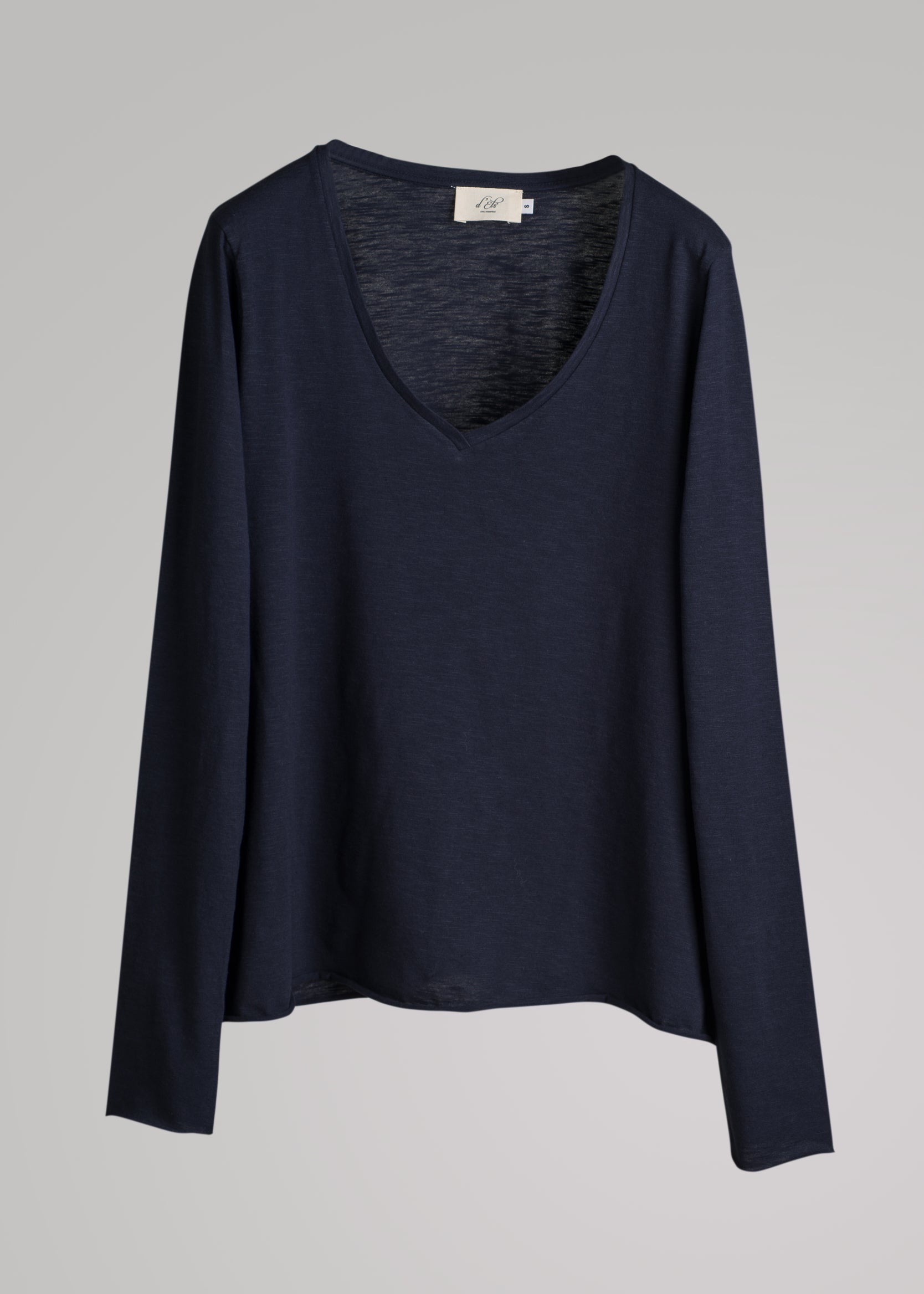 Esterella V Neck T-Shirt L/S Single Jersey TEST