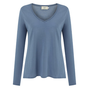 Esterella V Neck T-Shirt L/S Single Jersey TEST