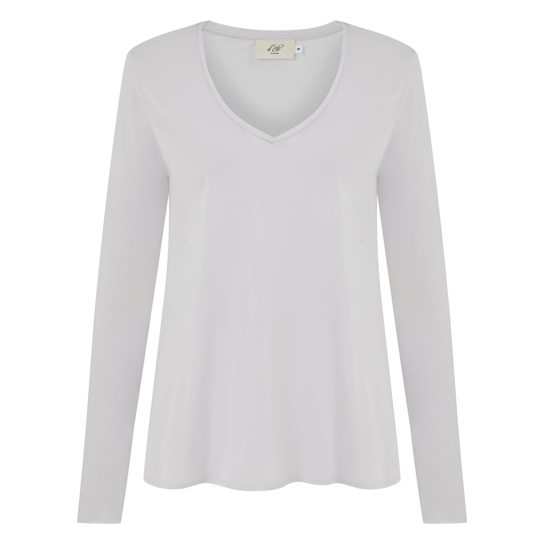 Esterella V Neck T-Shirt L/S Single Jersey TEST