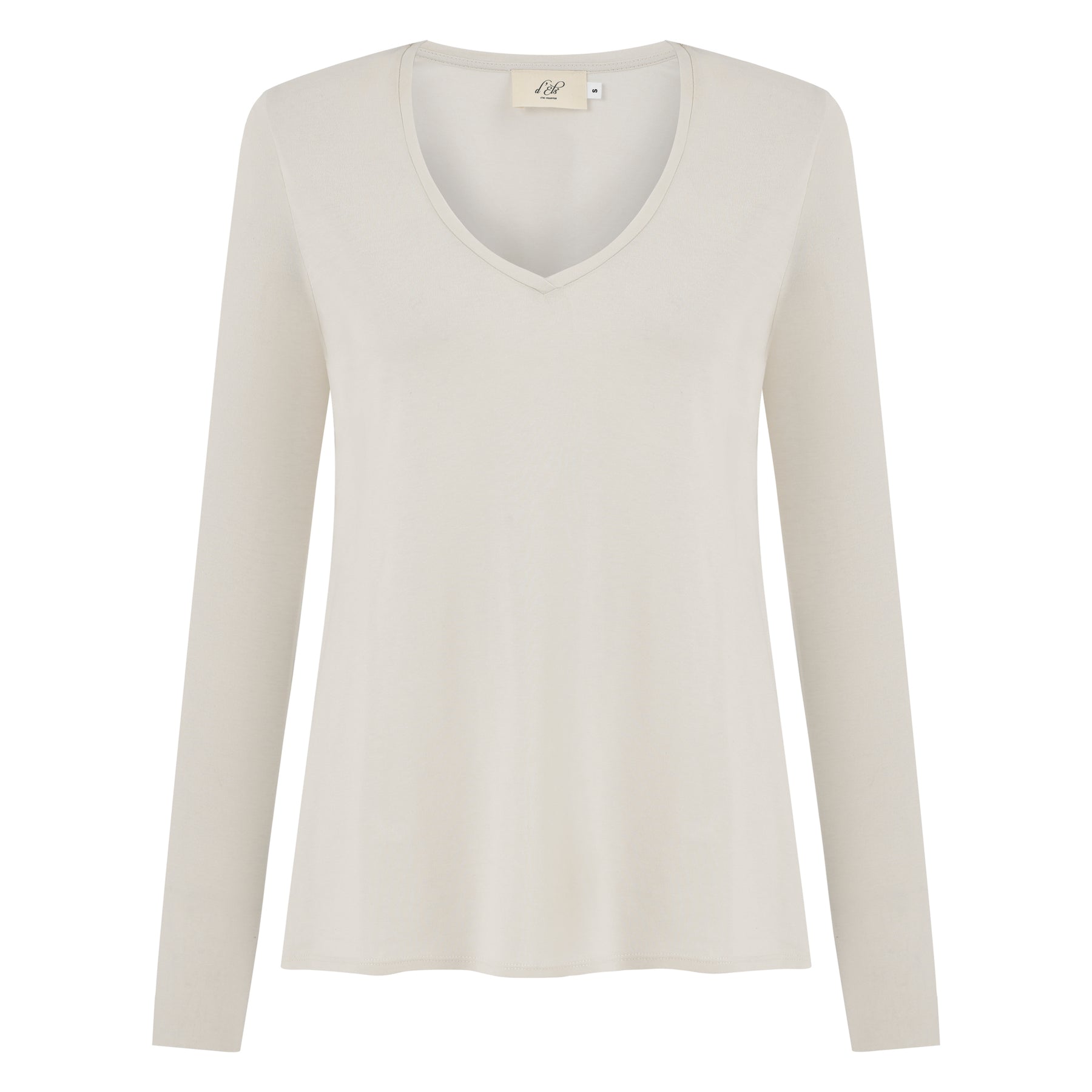 Esterella V Neck T-Shirt L/S Single Jersey TEST