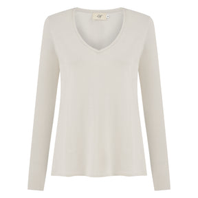 Esterella V Neck T-Shirt L/S Single Jersey TEST