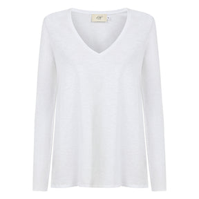 Esterella V Neck T-Shirt L/S Single Jersey TEST