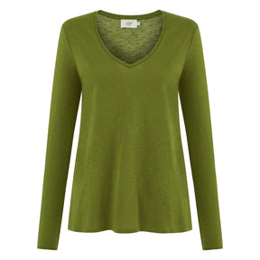 Esterella V Neck T-Shirt L/S Single Jersey TEST