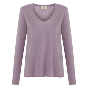 Esterella V Neck T-Shirt L/S Single Jersey TEST