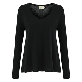 Esterella V Neck T-Shirt L/S Single Jersey TEST