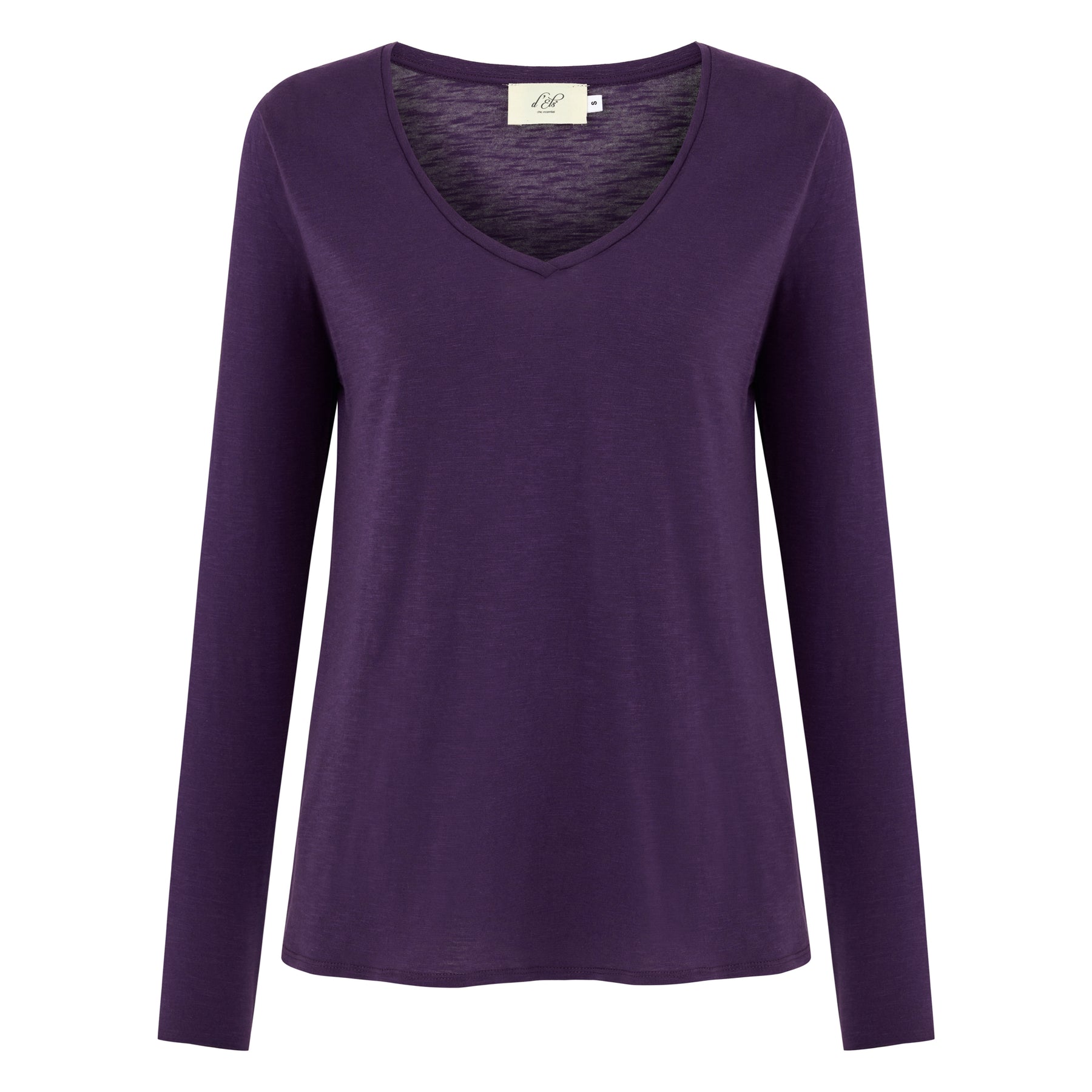 Esterella V Neck T-Shirt L/S Single Jersey TEST