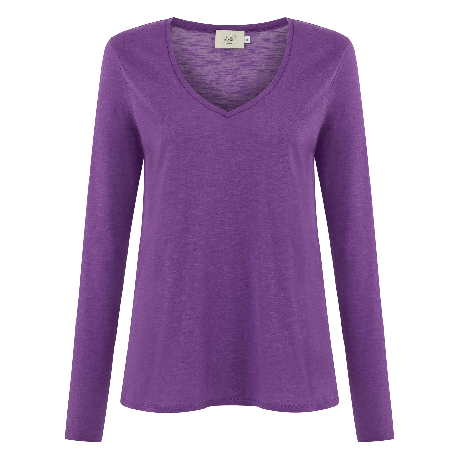 Esterella V Neck T-Shirt L/S Single Jersey TEST