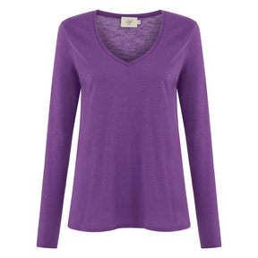 Esterella V Neck T-Shirt L/S Single Jersey TEST