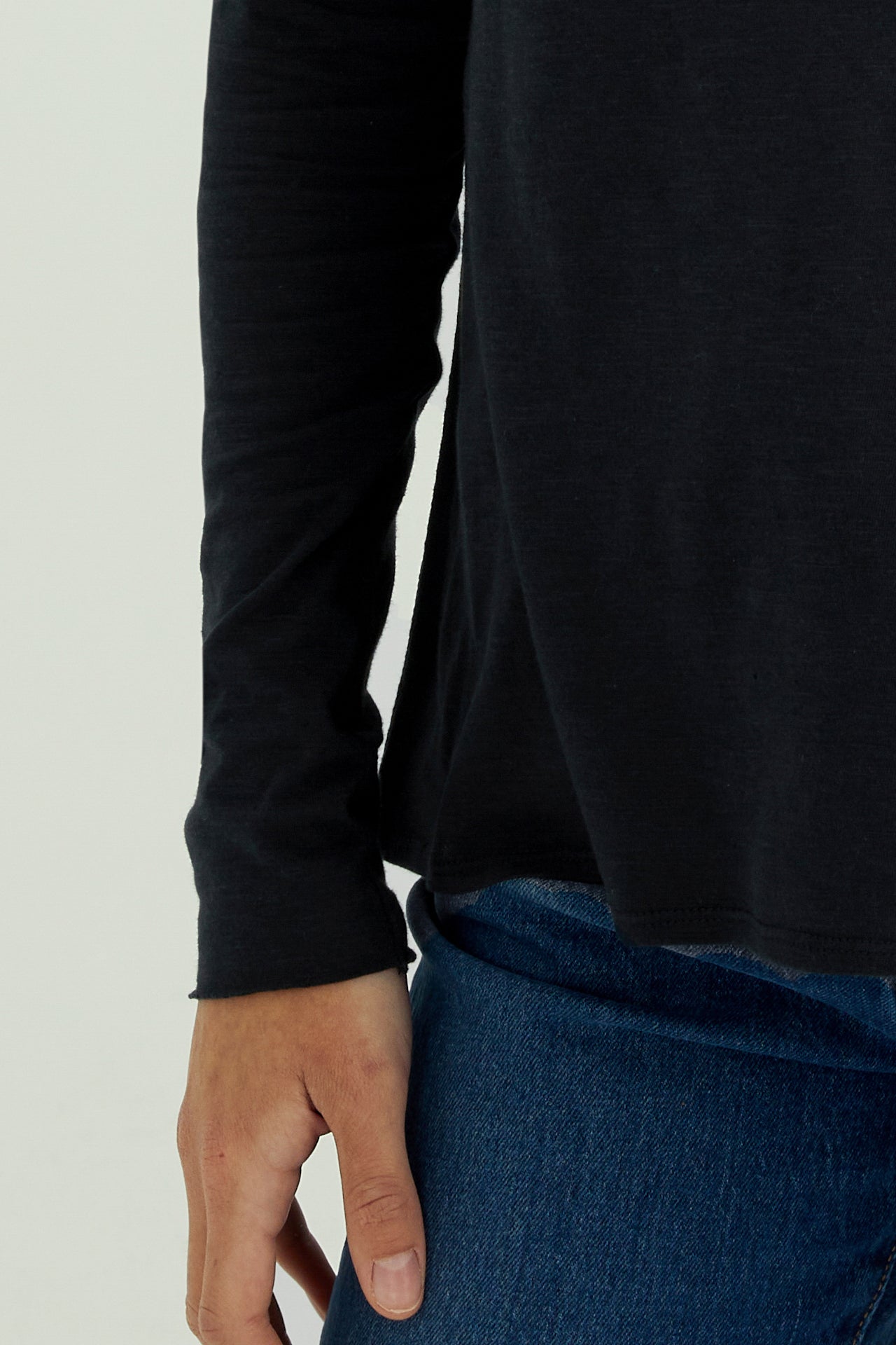 Esterella V Neck T-Shirt L/S Single Jersey TEST