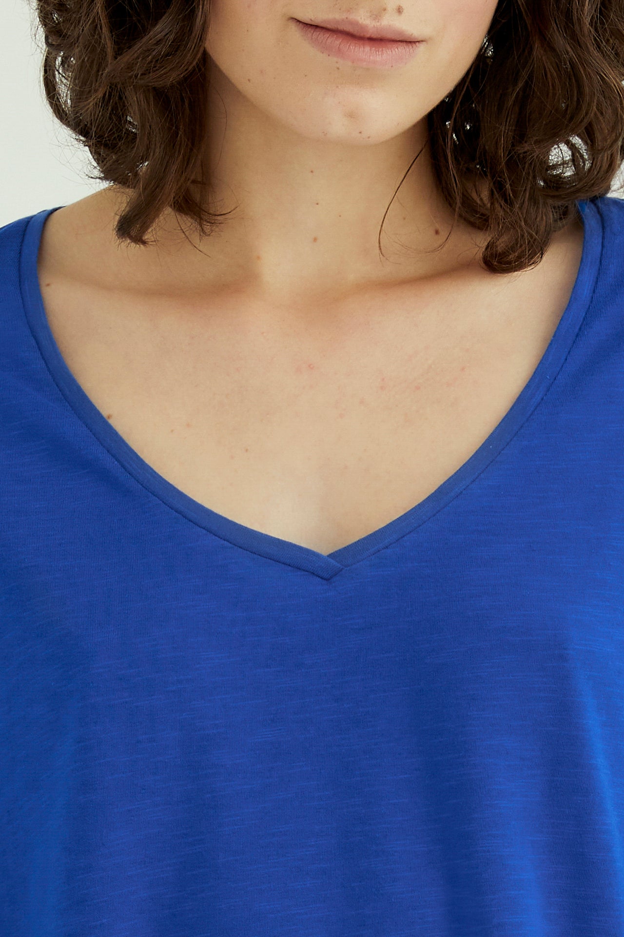 Esterella V Neck T-Shirt L/S Single Jersey TEST