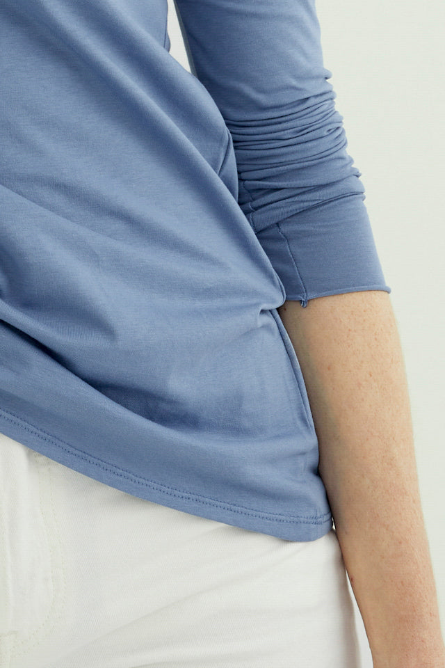 Esterella V Neck T-Shirt L/S Single Jersey TEST