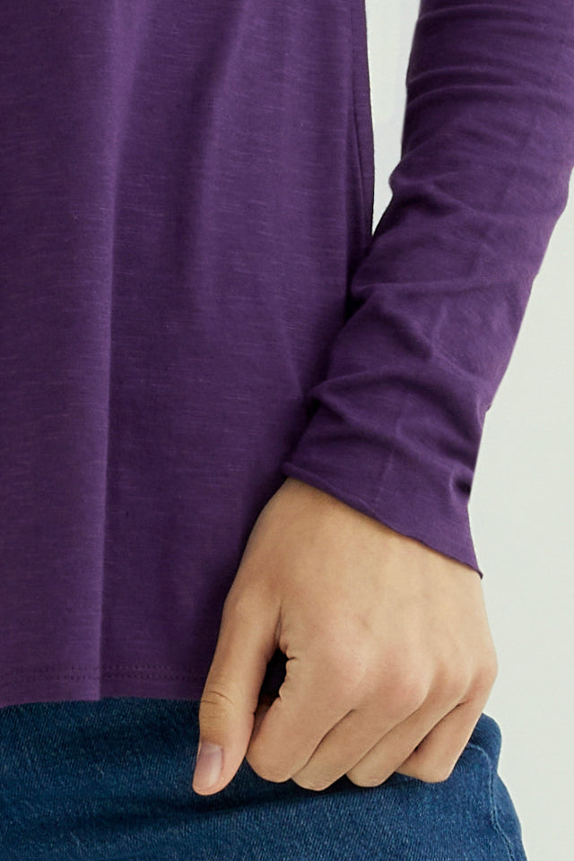 Esterella V Neck T-Shirt L/S Single Jersey TEST
