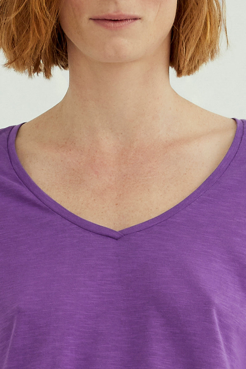 Esterella V Neck T-Shirt L/S Single Jersey TEST