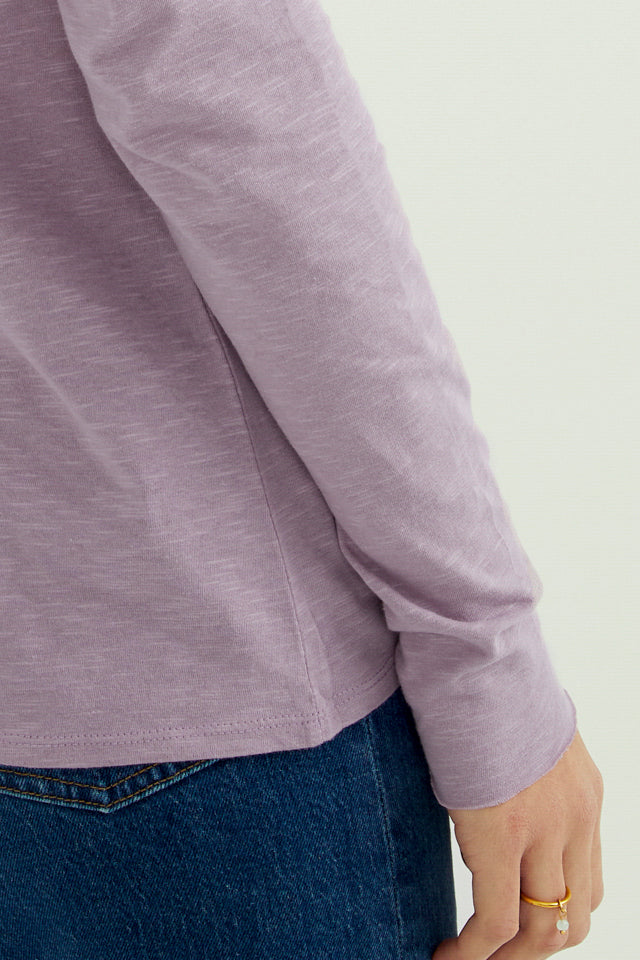 Esterella V Neck T-Shirt L/S Single Jersey TEST