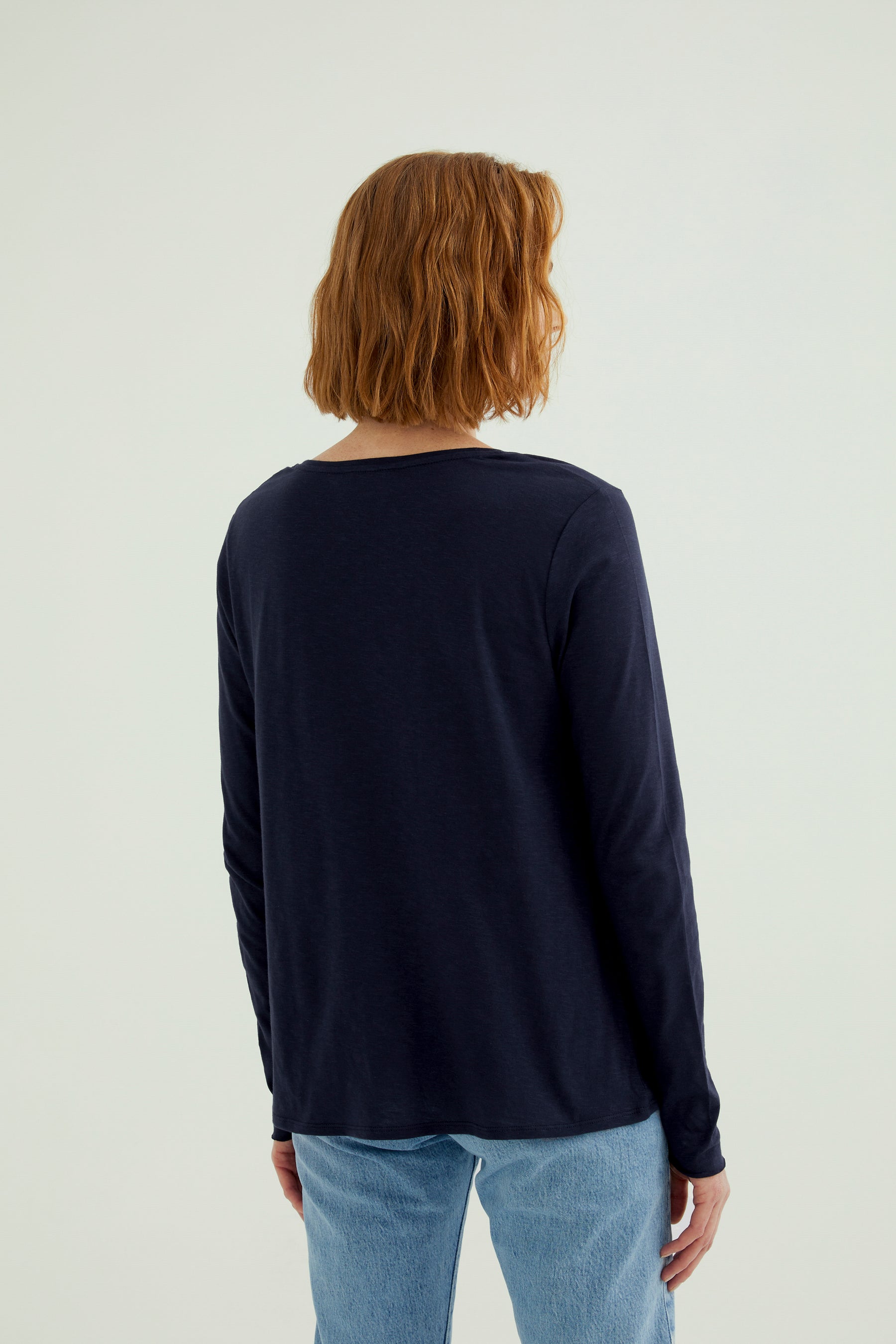 Esterella V Neck T-Shirt L/S Single Jersey TEST