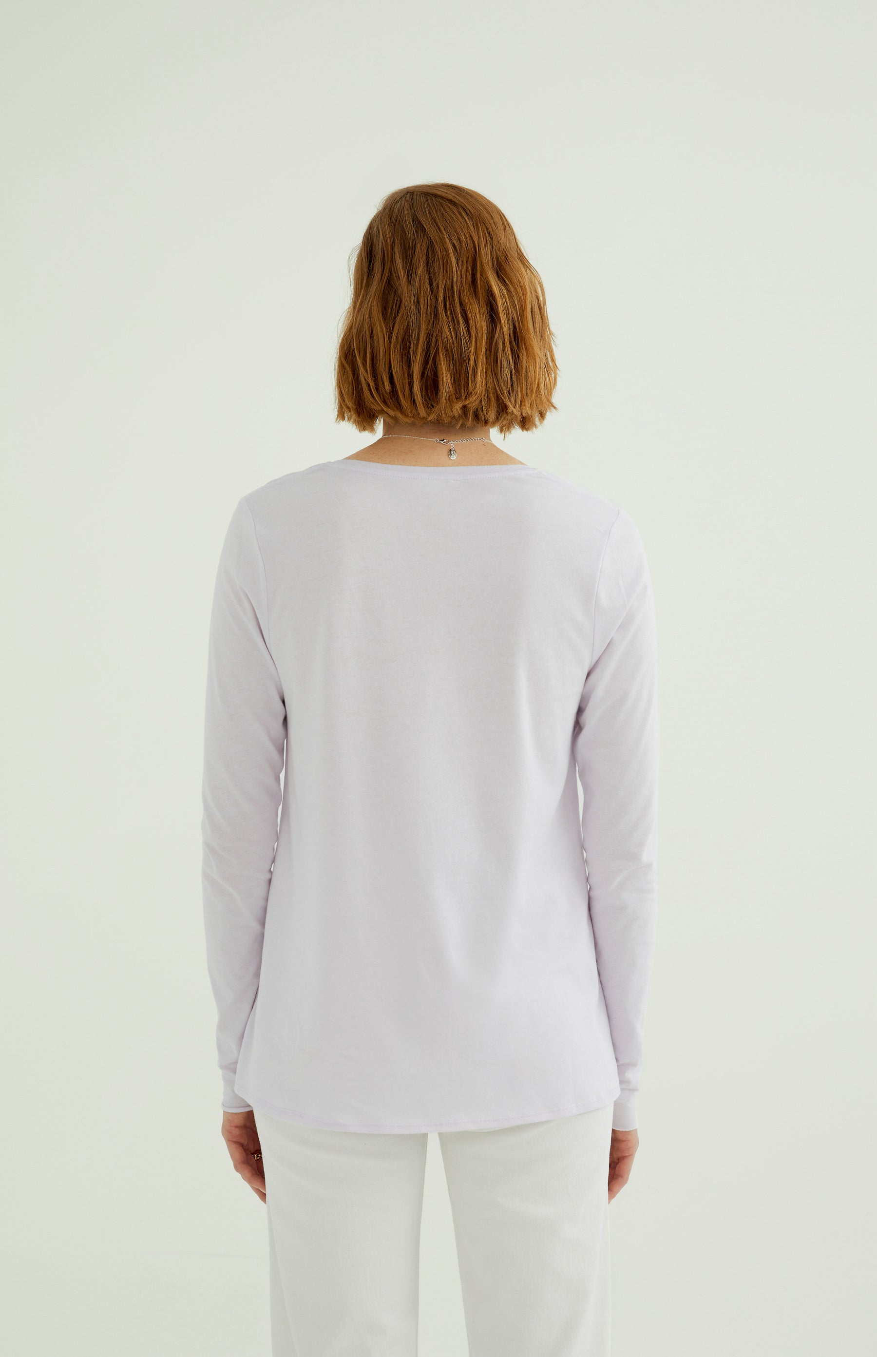 Esterella V Neck T-Shirt L/S Single Jersey TEST