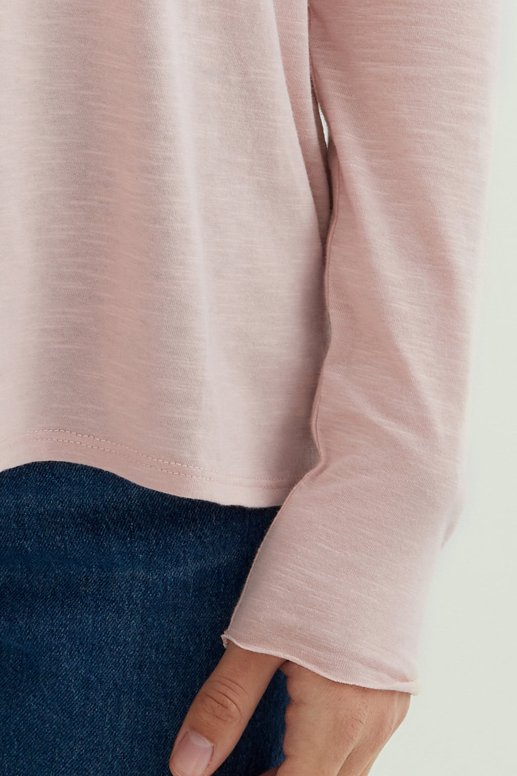 Esterella V Neck T-Shirt L/S Single Jersey TEST