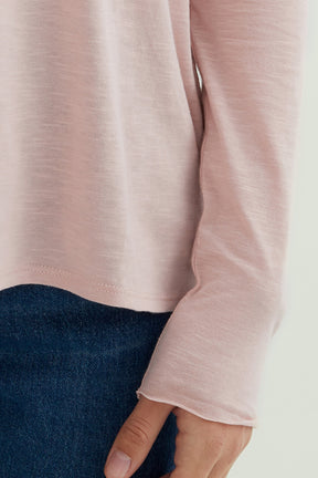 Esterella V Neck T-Shirt L/S Single Jersey TEST