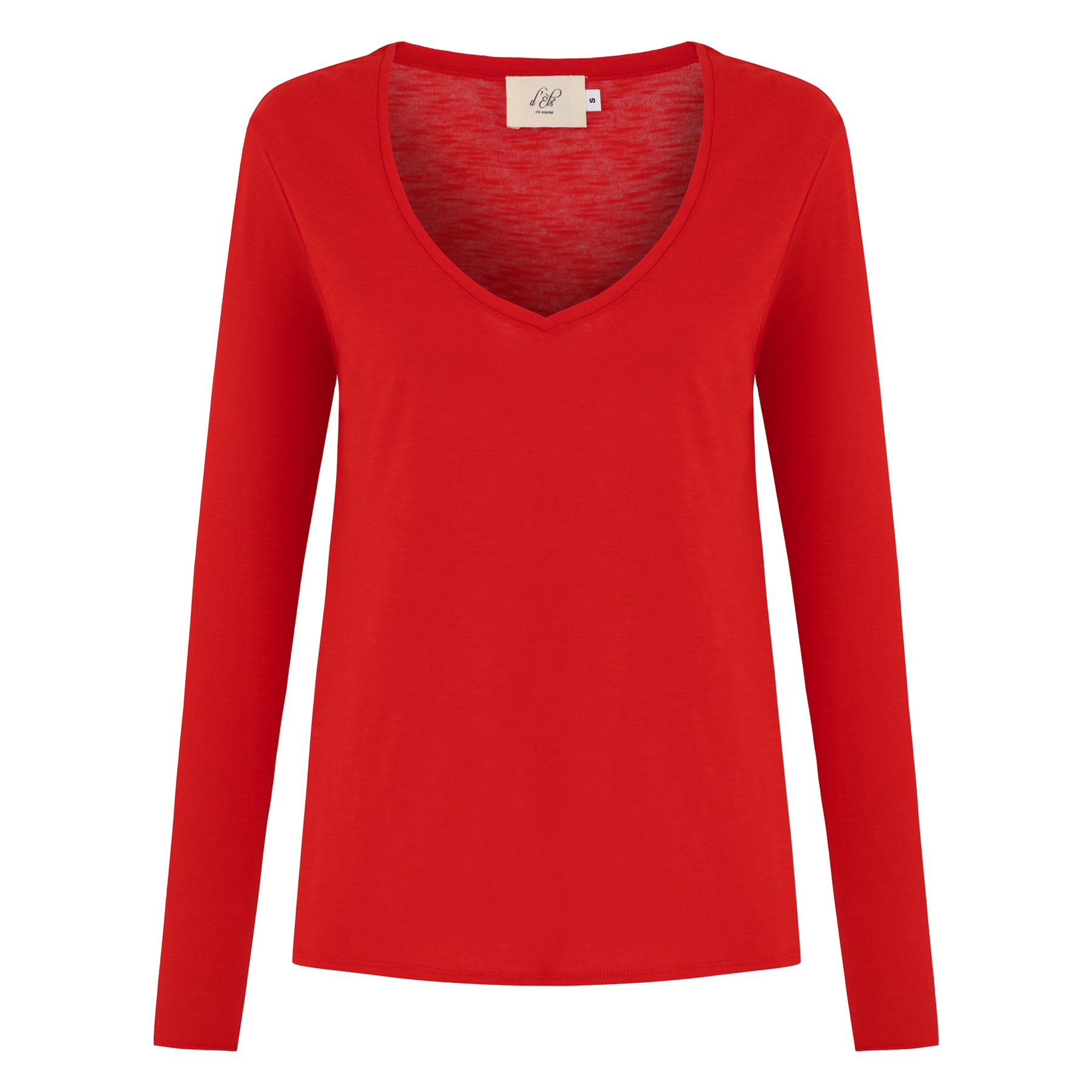 Esterella V Neck T-Shirt L/S Single Jersey TEST