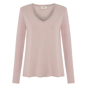 Esterella V Neck T-Shirt L/S Single Jersey TEST