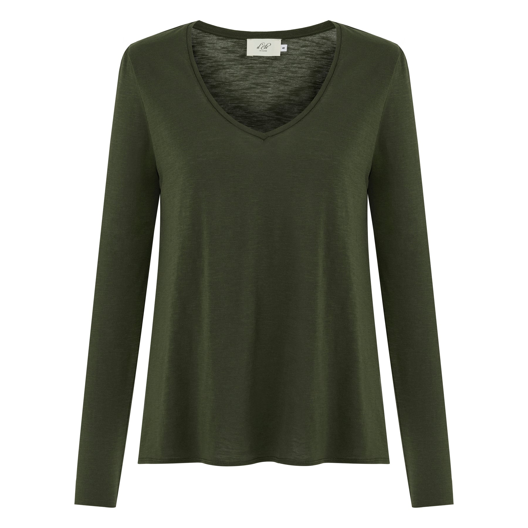 Esterella V Neck T-Shirt L/S Single Jersey TEST